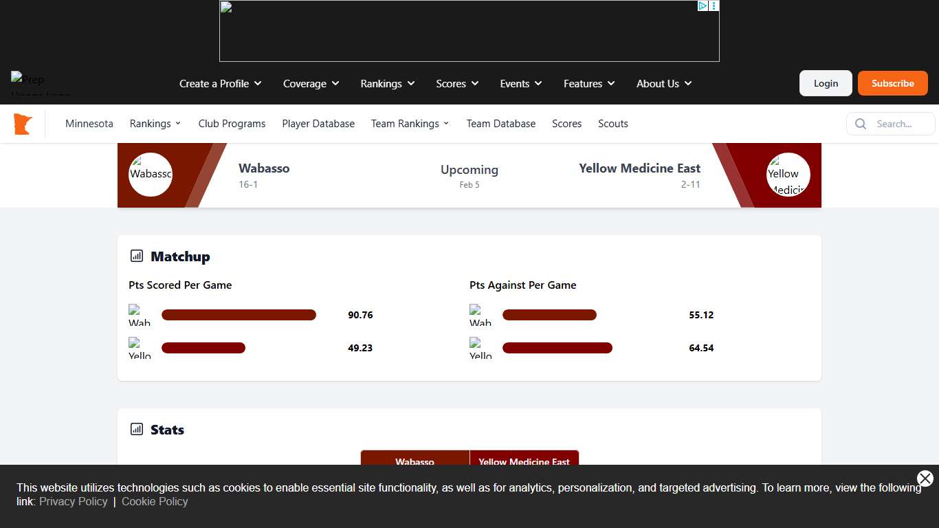Wabasso vs Yellow Medicine East - February 5, 2026 - Prep Hoops